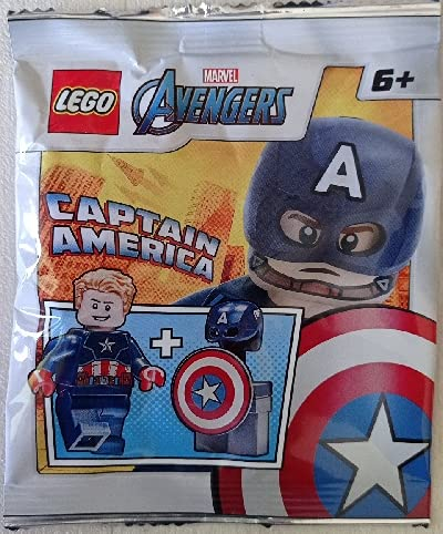 Blue Ocean LEGO Marvel Super Heroes Captain America Minifigur Folie Pack Set 242106 (Beutel)