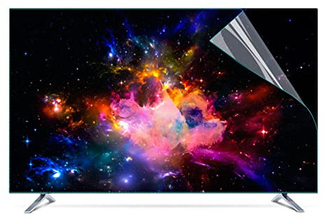 JHZDX 32-75 Inch TV Screen Protector, Matte/Anti Glare/Anti Blue Light/Anti UV Filter Film, Relieve Eye Fatigue, for Sharp, Sony, Hisense, Samsung, TCL, Toshiba,58(1269 * 721mm)