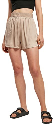 Urban Classics Damen Ladies Viscose Satin Resort Shorts