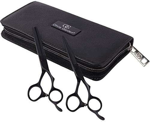 Olivia Garden SilkCut PRO Matt Black 2er Set