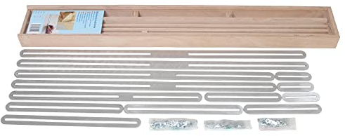 Karl Dahm® Winkelschablone mit 13 Aluschienen – Präzises Messen und Schneiden – Art.-Nr. 12183