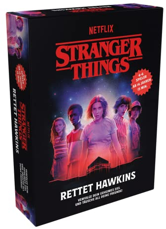 Larousse | Stranger Things: Rettet Hawkins | Familienspiel | Deduktionsspiel | 4-6 Spieler | Ab 14+ Jahren | 15 Minuten | Deutsch