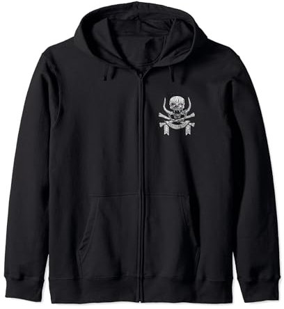 Motörhead – March or Die Cross Bones Front Back Zip Hoodie