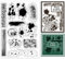 GLOBLELAND Hintergrund Klar Briefmarken Flecken Silikon Transparent Stempel Transparent Briefmarken für Karten Die DIY Scrapbooking Fotoalbum Dekoration