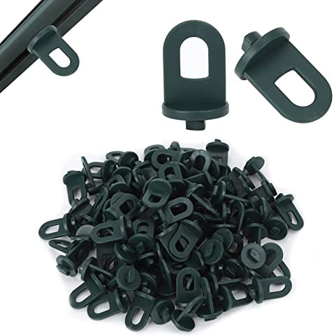 50 Pieces Greenhouse Twist Clips, Plastic Greenhouse Shading Fixing Clips for Garden Hanging Basket Plants Pot