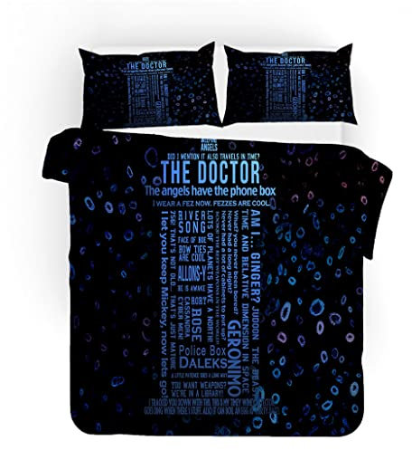 MDFKZ Bettwäscheset - Bettbezug, Kissenbezug, Mikrofaser Bettwäsche Set, Für Erwachsene Kinder (A7, 155x220cm+80x80cmx2)