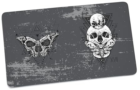 Frühstücksbrettchen Skull Mystic, Grau