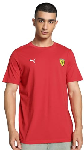 PUMA Herren Scuderia Ferrari Race Colour Shield T-Shirt L Rosso Corsa Red