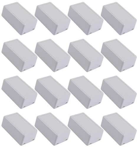 16 pcs Caja de Conexiones Electrónicas Caja de Conexiones de Plástico Caja de Conexiones Estanca Pequeña para Proyectos de Electrónica Fuentes de Alimentación Proyectos para Estudiantes Amplificadores