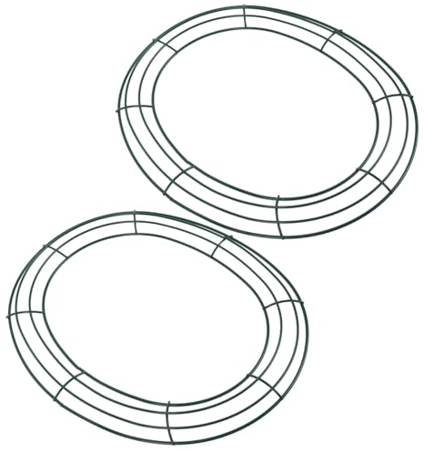 IMIKEYA 2stücke Eierförmige Wreath-Rahmen Für Ostergestecke Metallrahmen Für Kranzherstellung Für Weihnachten Valentinstag Und Festliche Dekorationen