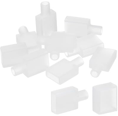 PATIKIL Silicona Tapa Enchufe Cubierta para Tira Luz 20pcs IP67 Impermeable | con 2 Agujeros Ajuste 5050 10mm Ancho LED Tira Luz, 2 Estilos Incluidos