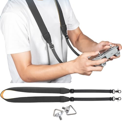 SQAQS Mini 3 / Mini 3 PRO Lanyard Umhängeband mit Schraube, Schwarzer Riemen, Zubehör, Seil mit Schnalle, Lanyard-Halterung für RC Controller, für RC Controller RC Zubehör