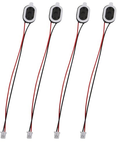 4 PCS Speaker 1 Watt 8 Ohm Mini Speaker 8ohm 1w Full-Range Cavity Advertising Machine Small Speaker 3.3V 5V with JST-PH2.54mm-2 pin Interface for Arduino Small DIY Electronic Projects