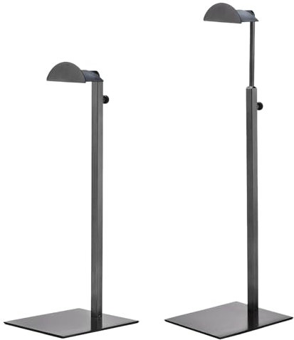 sourcing map Purse Display Stand Set 2 Pack Metal Adjustable Handbag Rack Single Hook Holder for Boutique Store - Black