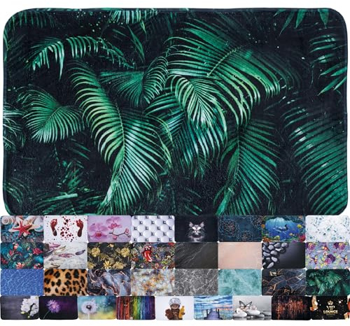 Sanilo Bath Rug I Wide Choice of Beautiful Non-Slip Bath Mats I I Super soft I Quick-drying I Washable (Palmdream, 50 x 80 cm)