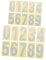 ORFOFE 5 Sets Digitale E Mail Aufkleber Nummernaufkleber Reflektierende Briefkastennummernaufkleber Nummernaufkleber Briefkastennummernaufkleber Adressnummernaufkleber