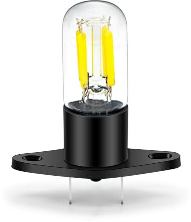 Ruiandsion Microwave Bulb T170 4 Filaments LED Light White AC 220V-240V 20W Microwave Lamp for Universal Microwave Oven Lamp,Pack of 1