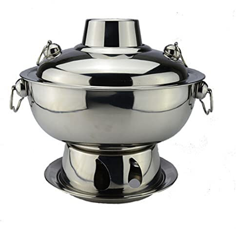 Chinesischer Kupfer-Hot Pot, Kupfertopf mit Holzkohle, verdickter Kupfer-Hot Pot für den Haushalt, altes Peking-Shabu-Shabu für (36 cm)