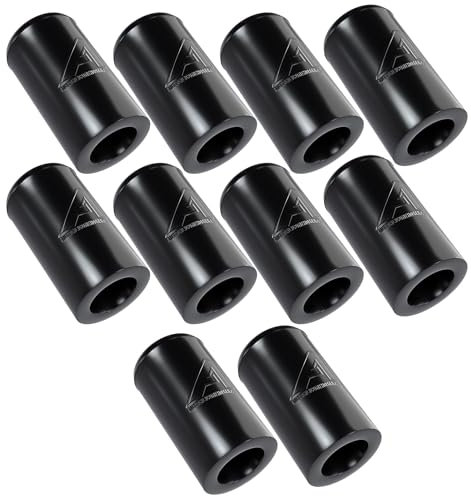 10 Pack - 20mm (3/4) Black Blanking Cap Intake Vacuum Hose End Universal Heat Resistant Silicone Blanking Cap for BOV Pipe Line