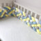 WLXFF Baby Kantenschutz Knotenkissen 6 Aktien Baby SeitenschläFerkissen Kantenschutz Bettschlange Baby Geflochten Bettschlange Baby,Braided Side Sleeper Pillow,I,360CM