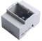 Custodia in ABS per Raspberry Pi4B/Pi3B, montaggio su guida DIN, visualizzazione trasparente, colore bianco (Pi3B+ventola+raffreddamento)