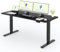 FLEXISPOT 2 Moteurs Bureau Assis Debout 180x80 Une Pièce, Bureau Debout électrique avec Panneau à Fonctions Mémoires, Table Réglable en Hauteur Électrique, Charge 100kg, Noir+Noir