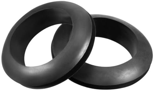 TA-VIGOR 50Pcs Rubber Grommets Cable Wire Protector, 25mm Conductor Wiring Blanking Gasket Ring Grommets, Black Electrical Cable Hole Plugs Wire Gaskets for Protecting Wires, Cables and Plugs