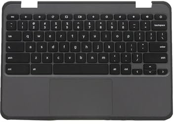 RTDPART Laptop PalmRest&keyboard For Lenovo 100e Chromebook Gen 3 English US 5M11C94685 With Touchpad Non Backlight Black New