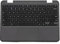 RTDPART Laptop PalmRest&keyboard For Lenovo 100e Chromebook Gen 3 English US 5M11C94685 With Touchpad Non Backlight Black New