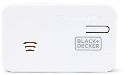 BLACK+DECKER - Carbon Monoxide Alarm and Detector | 10 Year Battery Life CO Alarm with Built-In Lithium Battery. Easy-Install Carbon Monoxide Detector, Portable, White