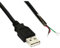 InLine USB 2.0 Kabel - A an offenes Ende - schwarz - 2m - Bulk