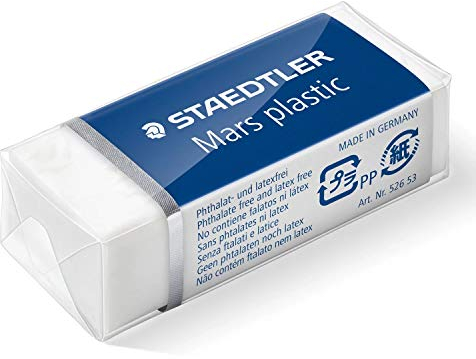 Staedtler Mars plastic 526 53 Gomma, 40 x 19 x 13 mm, 1 Pezzo