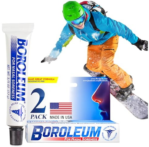 Boroleum (2-Pack for Nasal Soreness, 17 Grams, 3/5 Ounce Tube