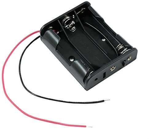 AA x 3 Open Battery Holder Box 150mm Wires Leads