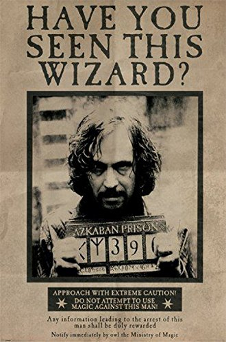 Harry Potter Poster Sirius Black Gesucht Plakat | Bild 91x61 cm