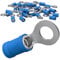 AUPROTEC 50x Ringkabelschuhe 1,5-2,5 mm² blau Loch-Ø M5 Teillisoliert PVC RV Kabel-Verbinder aus Kupfer verzinnt