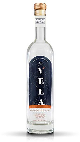 Vela Vodka, 50 cl 40% ABV- Traditional Handcrafted in Small Batches, Carefully Distilled, Charcoal Filtered - Gift for Men and Women, Christmas Alcohol Gifts by Copper Rivet Distillery