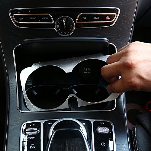 Cadre en alliage d'aluminium pour porte-gobelet pour Mercedes Classe C W205, GLC X253, Class E W213 - Accessoires de voiture
