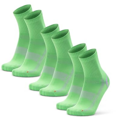 DANISH ENDURANCE Expert Pro Sportsocken, Halbhohe Trainingssocken, Funktionssocken, Schweißableitend & Atmungsaktiv, Unisex, Damen & Herren, 3 oder 5 Paar
