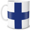 TRIOSK Tasse Flagge Finnland Länder Flaggen Geschenk Skandinavien Souvenir Suomi für Reiselustige Frauen Männer Arbeit Büro Weltenbummler