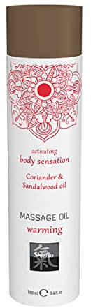 HOT SHIATSU Massage Oil warming Coriander & Sandalwood oil. Massageöl auf Basis natürlicher Öle. Mehr spass & erotik bei der Partnermassage, 106 g