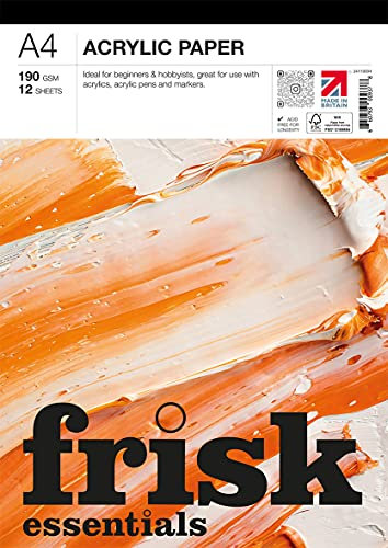 Frisk Essentials Acrylic Paper Pad A4, White