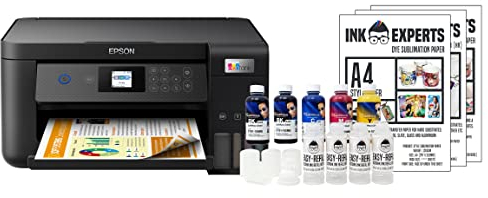 Ink Experts Dye Sublimation A4 Printer Bundle - Windows Compatible Epson ET2851 inc. Inktec Sublinova Inks
