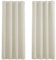 PONY DANCE Vorhang Hitzeschutz & Wärmeisolierend Ösenvorhang Blickdicht 2er Set H 137 x B 117 cm Verdunklungsgardine für Wohnzimmer Thermal Curtains for, Hellbeige