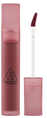 3CE BLUR WATER TINT(4.6g) soft lip with less smear with a blurry finish (#DOUBLE WIND) with sun cream(1ml*3ea)