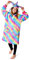 TANNESS Kinder-Kapuzenpullover mit Einhorn-Motiv, mit 2 großen Taschen, bequeme Kapuzendecke mit Regenbogen-Design, Kinder-Kapuzenpullover, Sweatshirt für Winter und Weihnachten, V3, 188