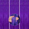 PartyWoo XtraLarge 3 Stück, Lametta Vorhang, Deko, Hintergrund, Foil Fringe Curtains, Partydeko für Geburtstag, Hochzeit, Party, Baby Shower, JGA (Violett, 1x2m), Lila-1297, 2 m