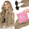 YoungSee Bonding Extensions Echthaar Ombre 55cm Extensions Echthaar Bondings 1g Hellbraun Ombre Platinblond Keratin Bondings Echthaar Bonding Haarverlangerung Echthaar U Tip Haare 50g #8/60/8
