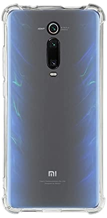 QUITECO Hülle für Xiaomi Mi 9T / Mi 9T Pro, Handyhülle Transparent Silikon, Durchsichtig Verstärkte Ecken
