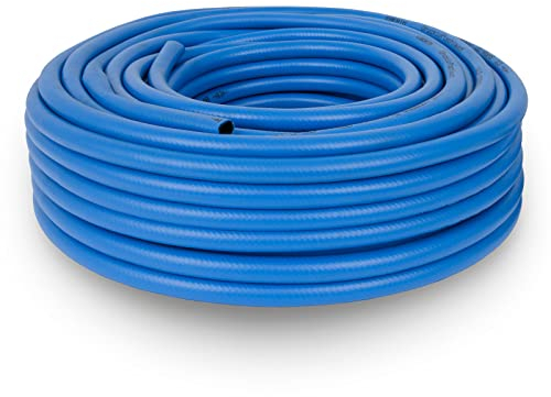 EBERTH Manguera de aire comprimido 40 m de longitud, manguera de compresor con 6 mm x 11 mm de diámetro (interior x exterior) y 20 bar de presión, accesorios para herramientas sin acoplamiento